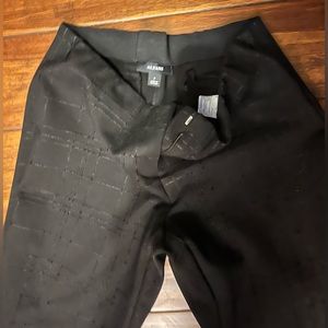 Like new Alfani black with pattern dress pants